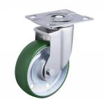 Industrial Steel Caster Wheels Heavy Duty Polyurethane Casters Shock Absorbing