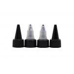 24mm Plastic Screw Caps Twist Top Long Nozzle For Bottles Smooth Closure