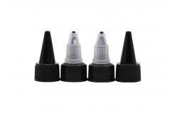 China 24mm Plastic Screw Caps Twist Top Long Nozzle For Bottles Smooth Closure supplier