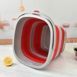 10L Portable Plastic Collapsible Cleaning Bucket With Handle Space Saving