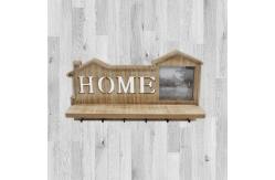 China Custom Wall Mounted Coat Rack Wall Hook Rack With Hanging Rails supplier