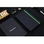 Green Corner Writing Journal Notebook Customized Embossed Logo FSC Approved