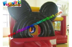 China Mickey Mouse Inflatable Bounce Houses , Small Jumping Castle With Repair Kit supplier