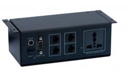 China CE vga audio rj45 electrical computer table power socket plug box supplier