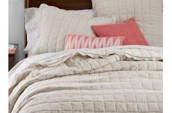 China Embroidered Prue Linen Bedding Sets , Geometric 3pcs Luxury Home Bedding Sets supplier