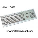 Dustproof metal panel mount keyboard with trackball and number keypad for sale