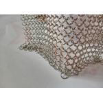 7mm Welded Ring Metal Mesh Curtains Room Divider Stainless Steel for sale