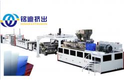 China PC PMMA PS MS Transparent Board Production Line Plastic Sheet Extruder supplier