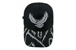 China ACE Cotton Five panel Baseball Cap With Self Strap Embroidery Logo supplier