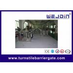 Electric Flap Barrier Gate With IR Sensor / Access Control Card Swipe Flap Turnstile for sale
