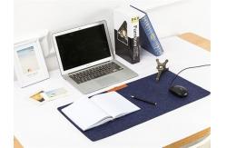 China Ergonomic Thick Felt Mouse Pad , Large Size Soft Felt Keyboard Mat supplier