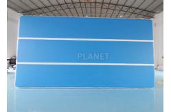 China Blue 6x3x0.2m Inflatable Air Track For Swimming Pool Floating Mat supplier