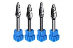 China 14 Long Shank Set 3mm Carbide Rotary Burr For Polishing supplier