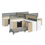 Workstation Desk Office Furniture 2 4 Person Office Cubicle Workstation With Folding Bed for sale