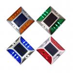 Road Cone Sign Aluminum LED 30T Resistance Led Solar Reflective Road Stud for Highway for sale