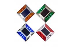China Red Reflective Tape Aluminium PC Solar Road Stud for Increased Road Visibility supplier