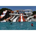 1 People Backyard fibreglass pool water slide 7m Width for sale