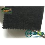 Black Hair Interlining Fabric Interfacing Heavy Weight For Men's Suit