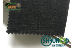 China Black Hair Interlining Fabric Interfacing Heavy Weight For Men's Suit supplier