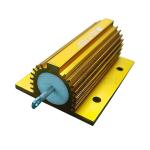Gold Aluminum Housed High Power Resistor Wirewound Led 100W Load Resistor for sale