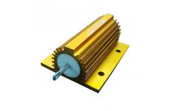 China Gold Aluminum Housed High Power Resistor Wirewound Led 100W Load Resistor supplier