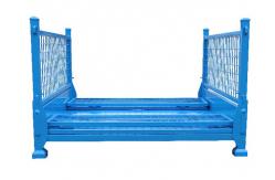 China Foldable Wire Mesh Pallet Cage Stackable Stillage With 1500kg Load supplier