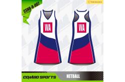 China XS-5XL Custom Netball Kit With Side Panels Body Length 68-87cm supplier