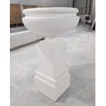 Hand Carved Fiberglass Customized Flower Pots with Drainage Hole for sale