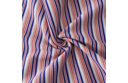 China Wear Resistant Double Knit Fabric , Two Sided Glossy Cotton Striped Fabric supplier
