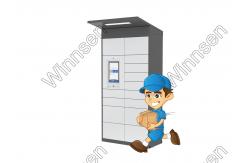 China Click Collect Parcel Delivery Lockers Rfid Indoor Android System Remote Control supplier