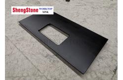 China Biology Lab Furniture Black Epoxy Resin Worktop Countertops For Harsh Laboratory supplier