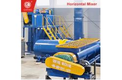 China Stable Performance Double Shaft Horizontal Mixer Fertilizer Blender supplier