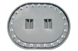 China 800mm Marine Hatch Cover Watertight Oval Flat Manhole Hatch Cover supplier