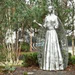 Custom Stainless Steel Statue Medium Size Metal Outdoor Witch Statue for sale