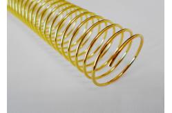 China 32mm Pitch 4:1 Metal Spiral Binding Coils Electroplated Single Loop supplier