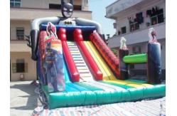 China Inflatble Slide / inflatable superman slide 0.55mm PVC Tarpaulin supplier