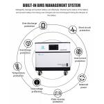 10KW Stackable Lithium Battery Home Inverter Hybrid Solar System