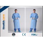 Breathable Sterile Disposable Hospital Gowns 4 Ties Adjustable Neck Free Sample for sale