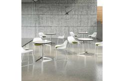 China W600mm Round Conference Table Small Wooden Meeting Desk With Y Shape Leg supplier