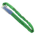 Green Lift All Polyester Slings , 2 Ton Lifting Straps Wide Bearing Surface for sale