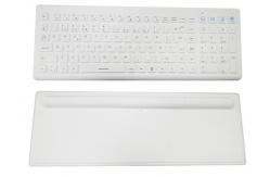 China Ergonomics Silicone Wireless Medical Keyboard 106 Keys With Back Pad supplier