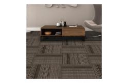 China Plaid And Stripe Element Nylon Carpet Tiles With PVC Backing For School supplier