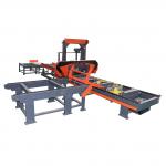 Wood Cutting Sawmill Horizontal Lumber Cutting Hydraulic Bandsaw Mill Machinery for sale