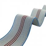 Environment PE Sofa Elastic Webbing Rubber Good Resilience Blue With 3 Red Lines