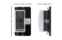 China Circuit 4 Way Marine Fuse Block 63g PBT ATC Fuse Holder With Cover supplier
