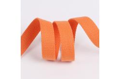 China Red Brown Polyester Cotton Ribbon Tape For Bags And Suitcases Handle supplier