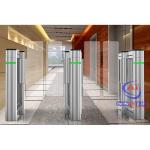 High Glass Baffle Optical Turnstile Dual Channel Controller Swing Barrier Gate For Exit for sale