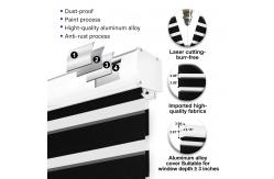 China Double Layer Day And Night Zebra Roller Blinds Shades For Windows supplier