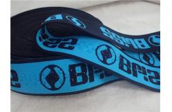 China Twisted 4CM Jacquard Elastic Band / Coating Silicone Elastic Tape supplier