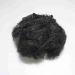 Hollow Staple Polyester Fibre 6.67D Black Man Made Staple Fibres For Mattress for sale
